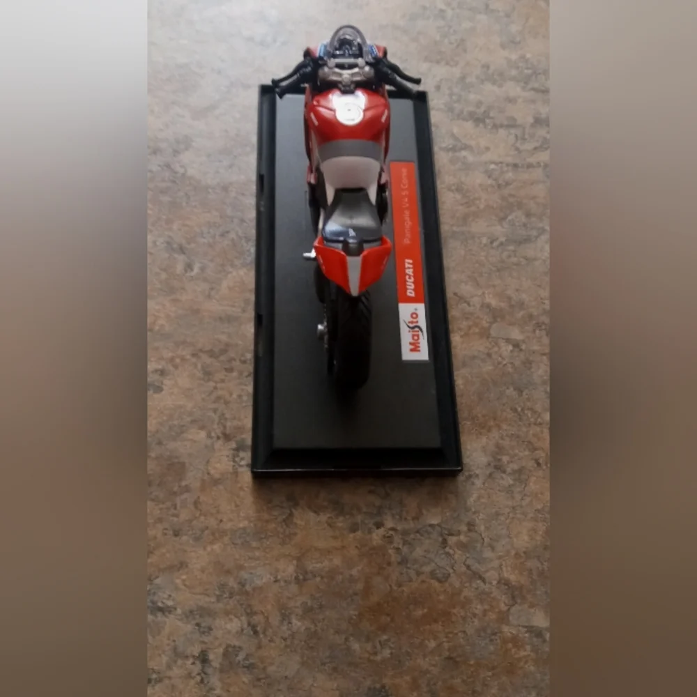 Ducati Red Motorcycle Model Display - Home Accent